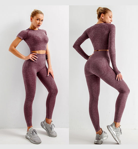  Nude Feeling Women's Sport Outfits Workout Active Set