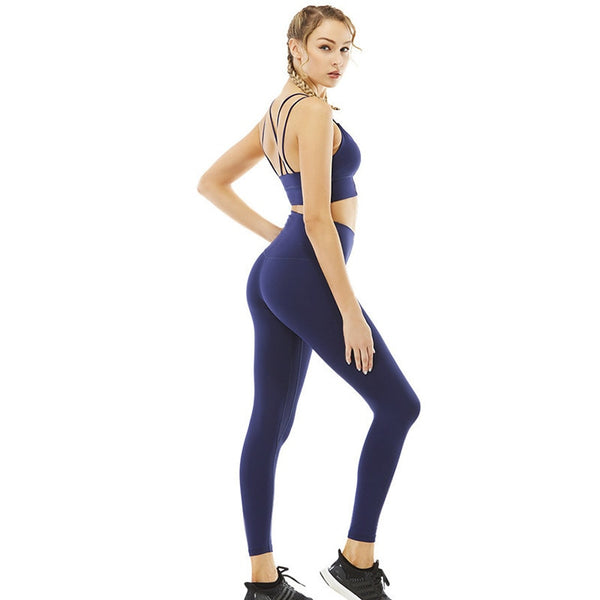 Matching Workout Gym Leggings and Crop Top Set – sunifty