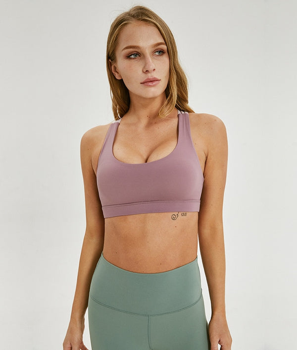 Mesh Stripped Athleisure Hollow Out Sports Bra – Essential Activewear Inc.